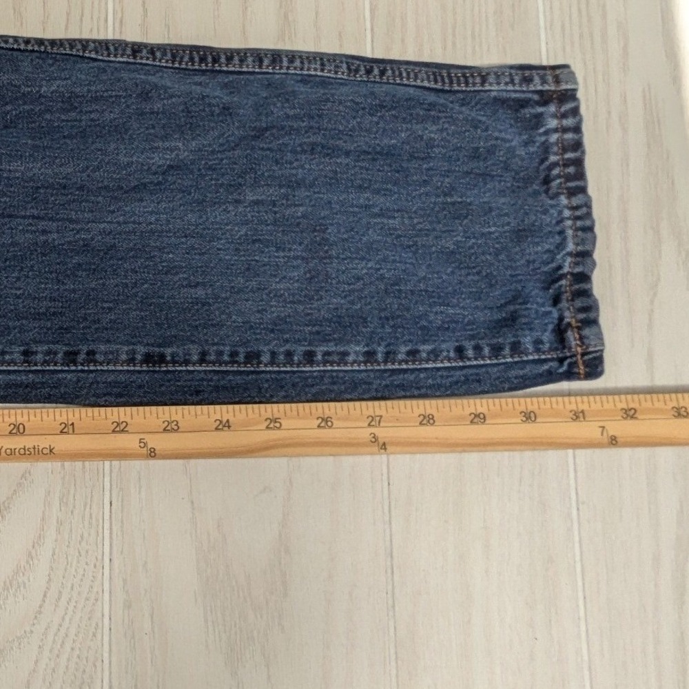 Banana Republic Rigid High Rise Waist Straight Jeans 28/6 Tall Dark Wash Denim - Picture 3 of 9